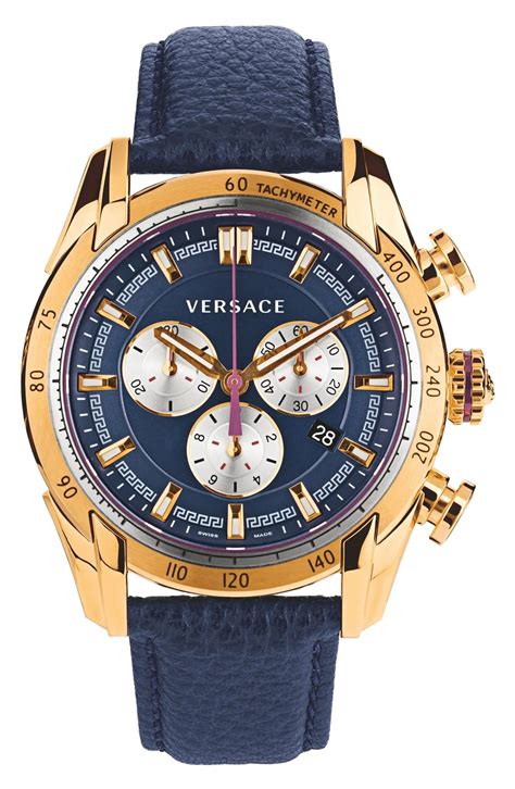 versace watch chrono reset